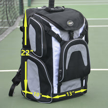 Load image into Gallery viewer, Packhopper Deluxe - Wheeled Backpack Tennis Ball Hopper with Cart and Extras
